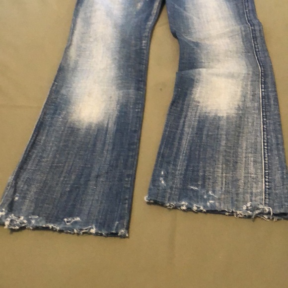 DIESEL Industry boot cut distressed Jeans button fly sz 26 - Picture 10 of 16